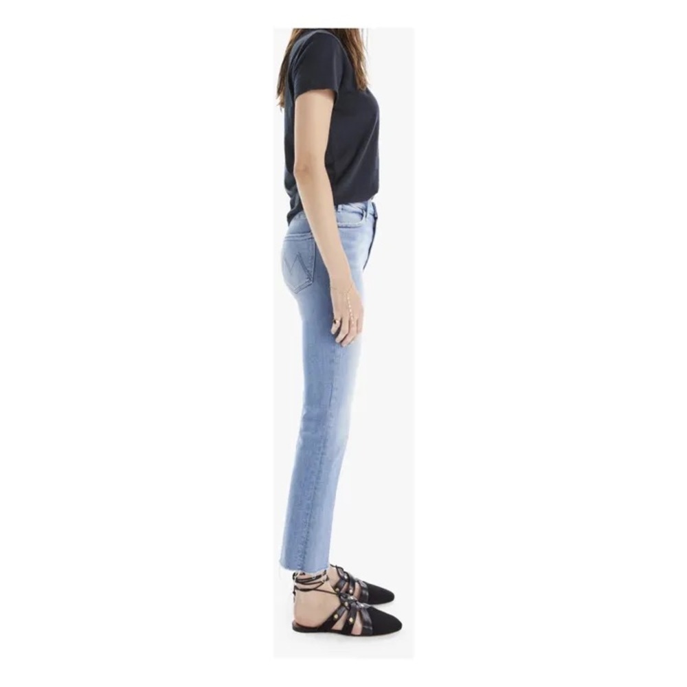 Mother The Hustler Ankle Fray Jeans Raw Hem NWT in Au Revoir size 31 - Picture 12 of 15
